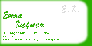 emma kufner business card